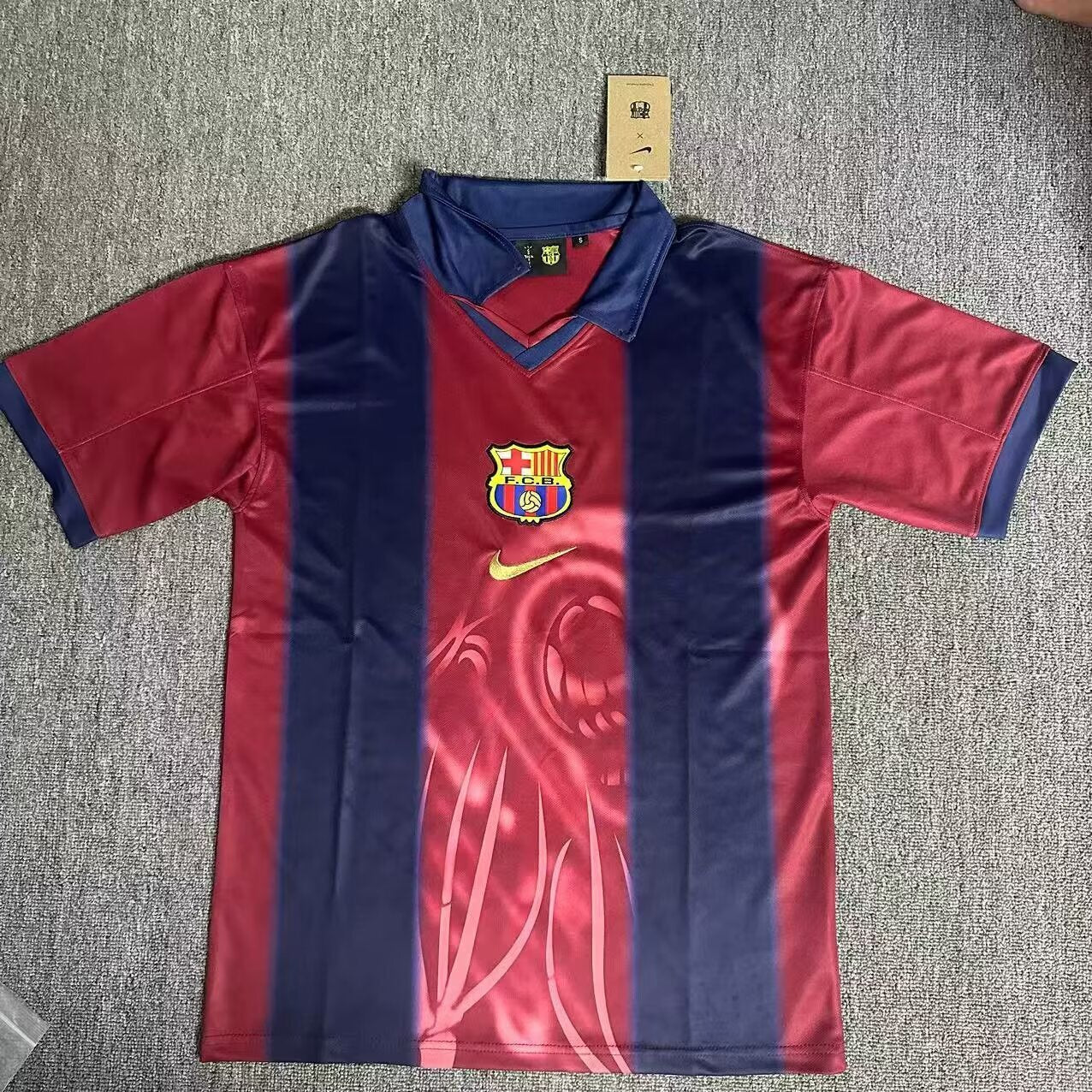 FC Barcelona x Cactus Jack Retro 2000/01 Home Skeleton Jersey