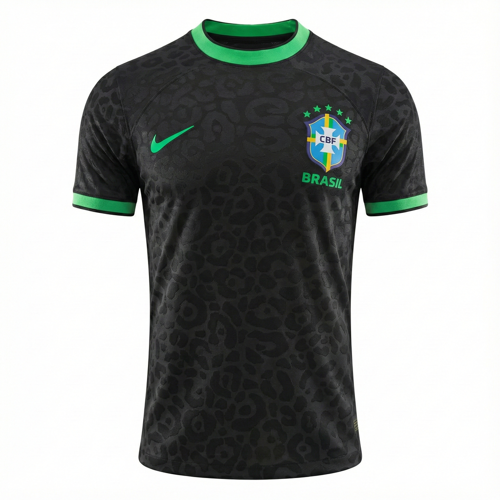 Brazil “2022 World Cup” Home Jersey – Green Collar Edition