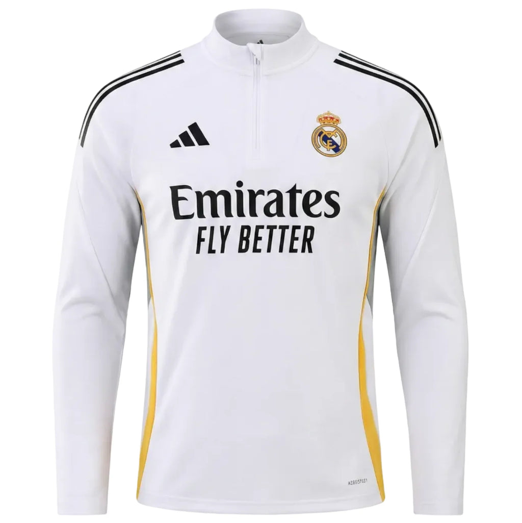 2025–26 Real Madrid White Training Tracksuit Set