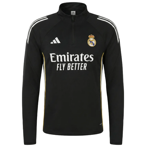2025–26 Real Madrid Black Training Tracksuit Set
