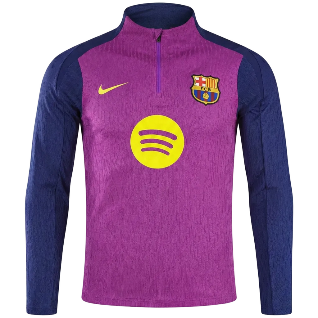 2025–26 FC Barcelona Purple & Navy Training Tracksuit Set