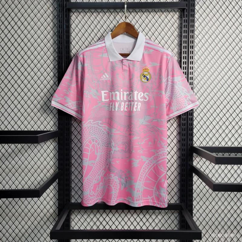 Real Madrid Pink Dragon Jersey