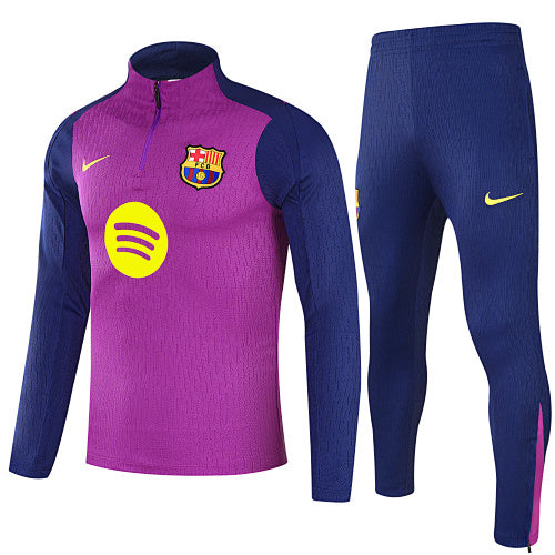 2025–26 FC Barcelona Purple & Navy Training Tracksuit Set